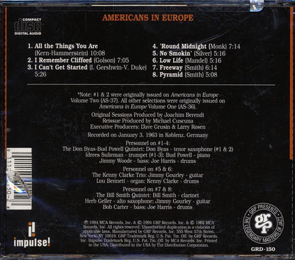 Kenny Clarke, Lou Bennett, Bud Powell, Don Byas, Etc. - Americans In Europe (marked/ltd stock) Music CD