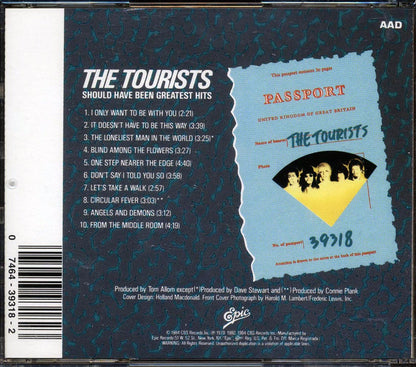 The Tourists - Should Have Been Greatest Hits Music CD