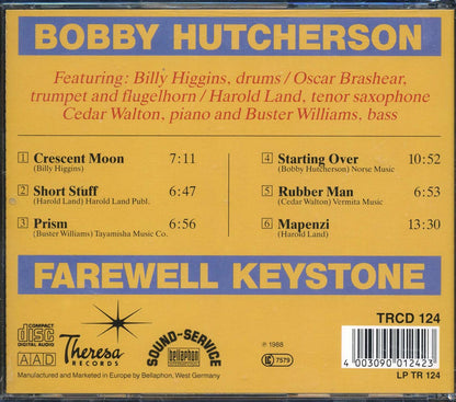 Bobby Hutcherson - Farewell Keystone Music CD