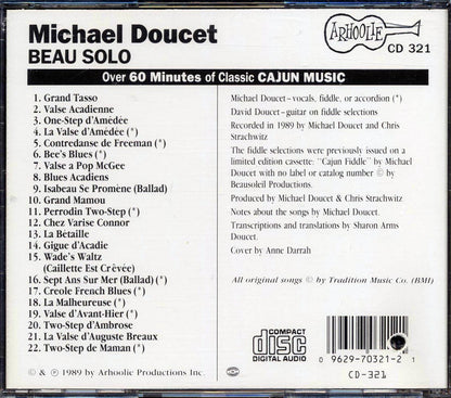 Michael Doucet - Beau Solo (marked/ltd stock) Music CD