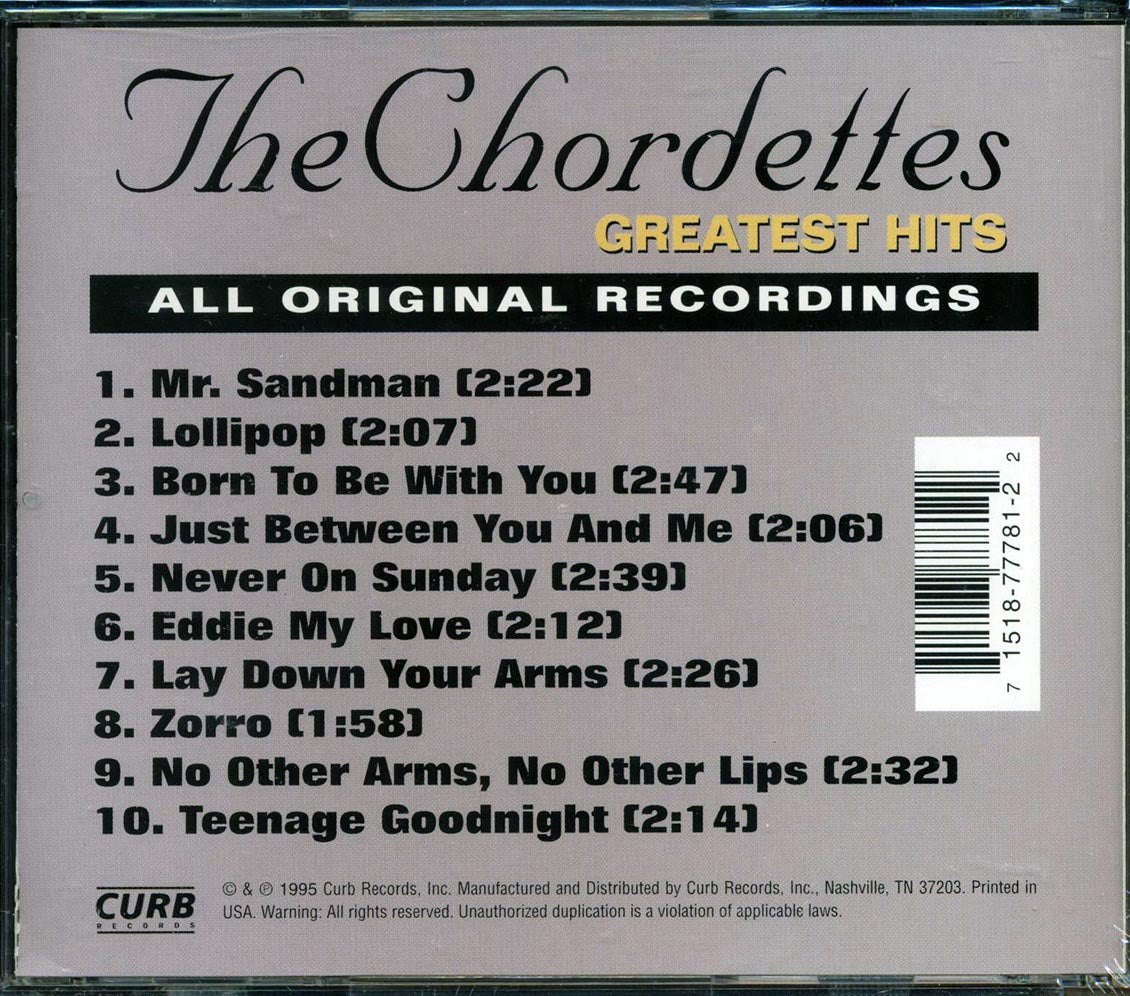 The Chordettes - Greatest Hits Music CD