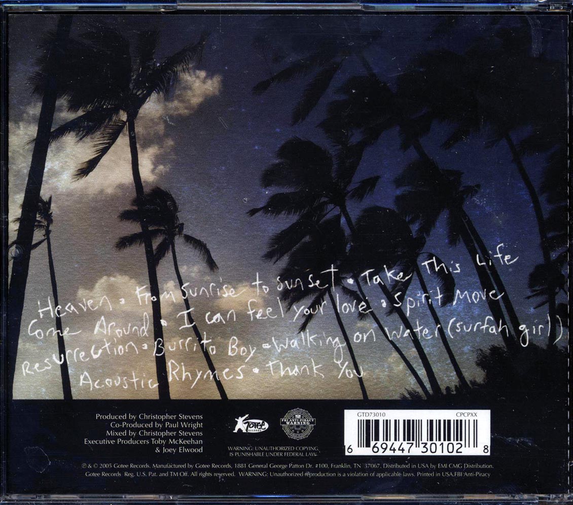 Paul Wright - Sunrise To Sunset Music CD