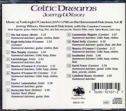 Joemy Wilson - Celtic Dreams: Music Of Turlough O'Carolan 1670-1738 On The Hammered Dulcimer Volume III Music CD