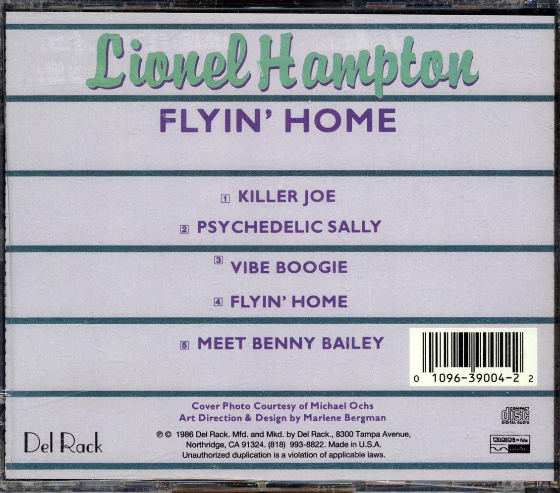Lionel Hampton - Flyin' Home Music CD