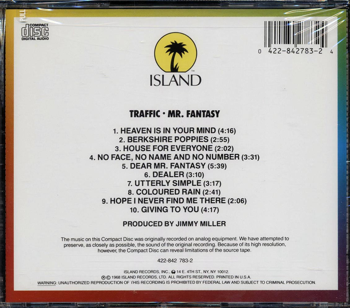 Traffic - Mr. Fantasy Music CD