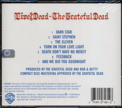 Grateful Dead - Live/Dead Music CD