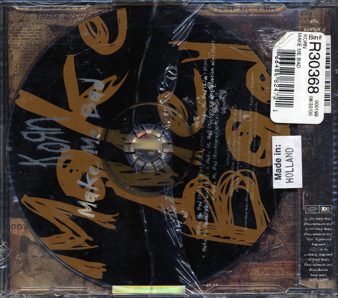 Korn - Make Me Bad Music CD