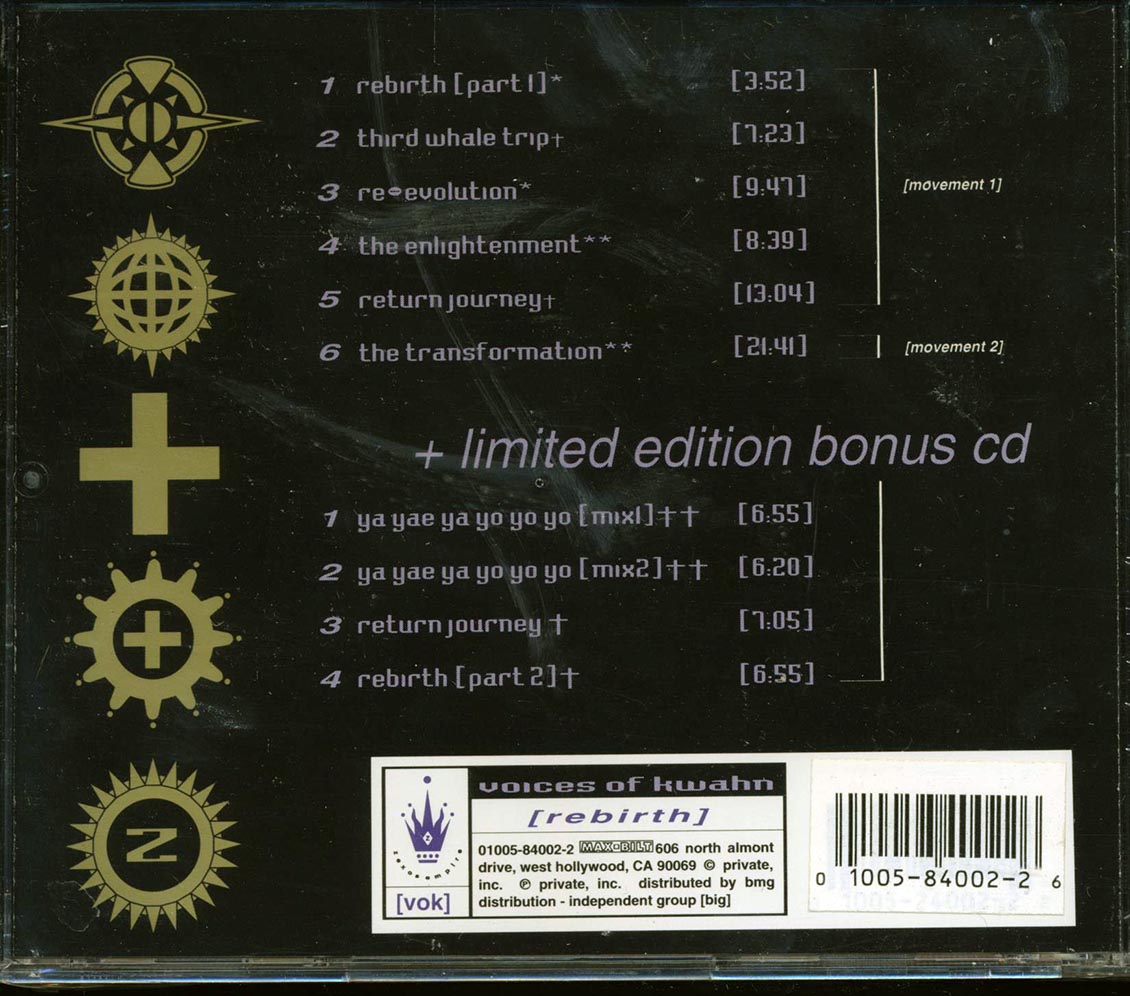 Voices Of Kwahn - Rebirth (2xCD) Music CD
