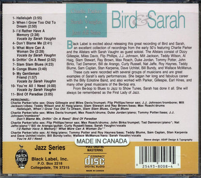 Charlie Parker, Sarah Vaughn - Jazz All Stars Music CD