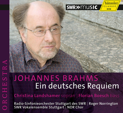 the album cover for Brahms / Norrington / Swr Radio Sym Orch Stuttgart - Ein Deutsches Requiem