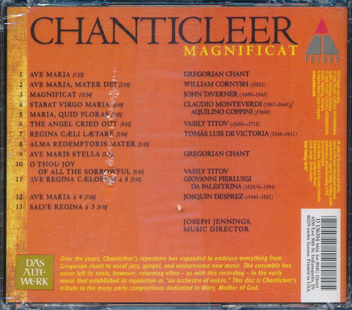 Chanticleer - Magnificat Music CD