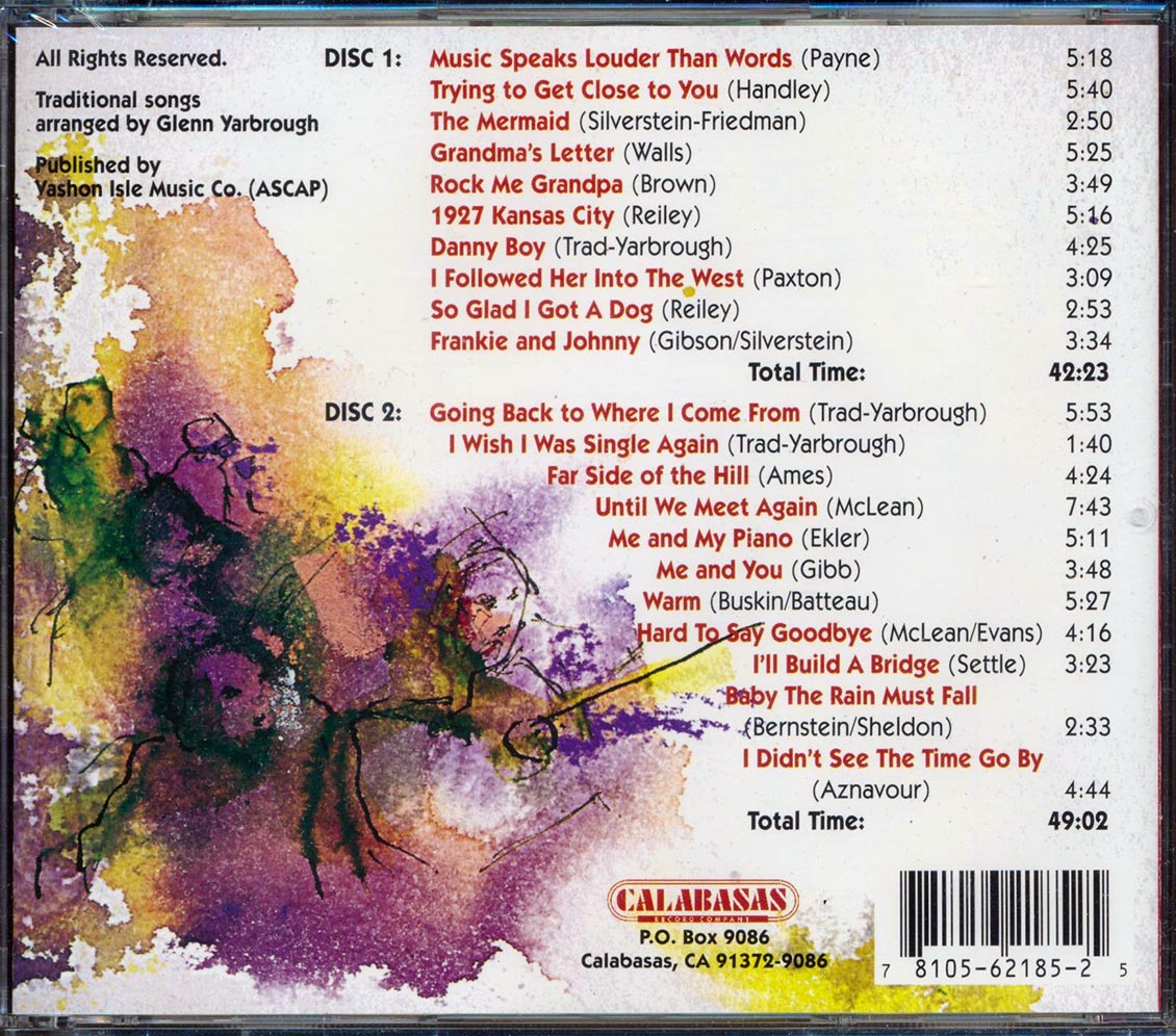 Glenn Yarbrough - Live At Harrah's Reno (2xCD) Music CD