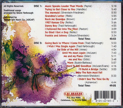 Glenn Yarbrough - Live At Harrah's Reno (2xCD) Music CD