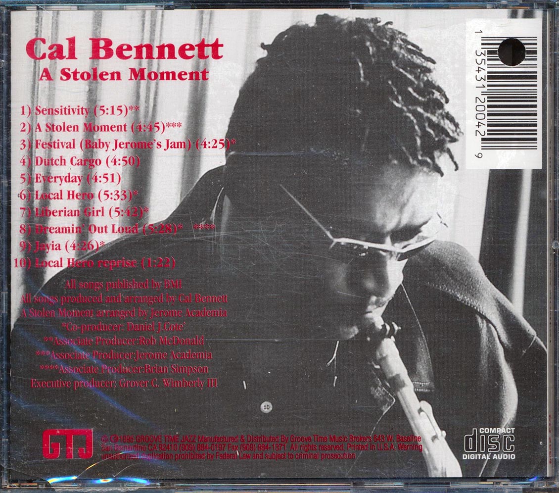 Cal Bennett - A Stolen Moment (marked/ltd stock) Music CD