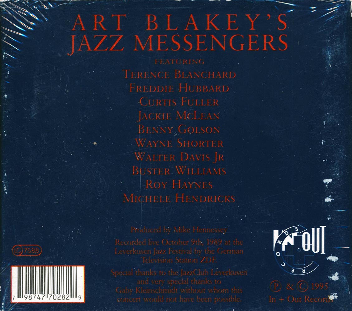 Art Blakey's Jazz Messengers - Live In Leverkusen: The Art Of Jazz (incl. large booklet) (marked/ltd stock) Music CD