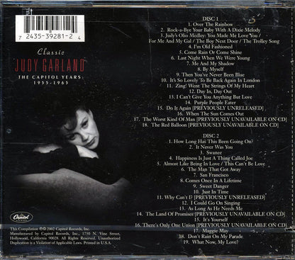 Judy Garland - Classic Judy Garland: The Capitol Years 1955-1965 (37 tracks) (2xCD) Music CD