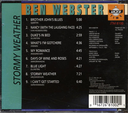 Ben Webster - Stormy Weather Music CD