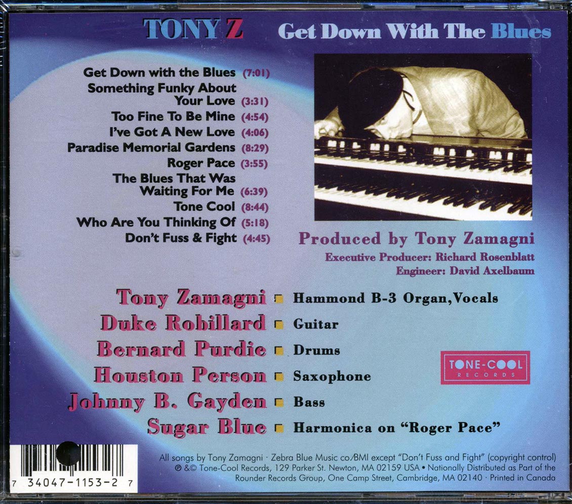Tony Z - Get Down With The Blues (marked/ltd stock) Music CD