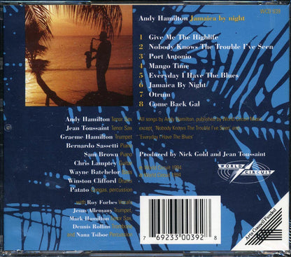 Andy Hamilton - Jamaica By Night Music CD