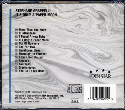 Stephane Grappelli - It's Only A Paper Moon Music CD