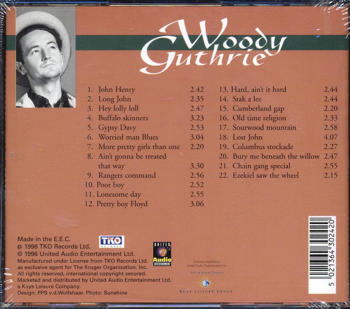 Woody Guthrie - Woody Guthrie Music CD