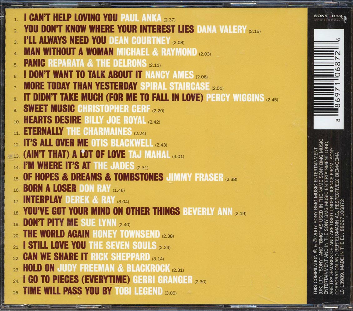 Paul Anka, Dana Valery, Dean Courtney, Etc. - The Northern Soul Story Volume 4: Wigan Casino Music CD