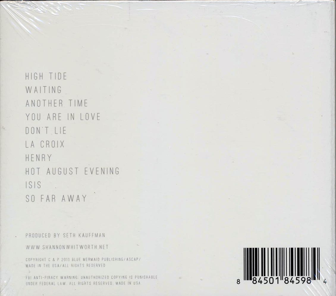 Shannon Whitworth - High Tide Music CD