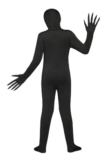 Fade Eye Shadow Demon Black Skin Suit Child Costume Medium 8-10