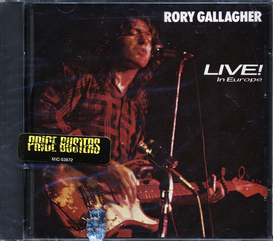 Rory Gallagher - Live In Europe Music CD