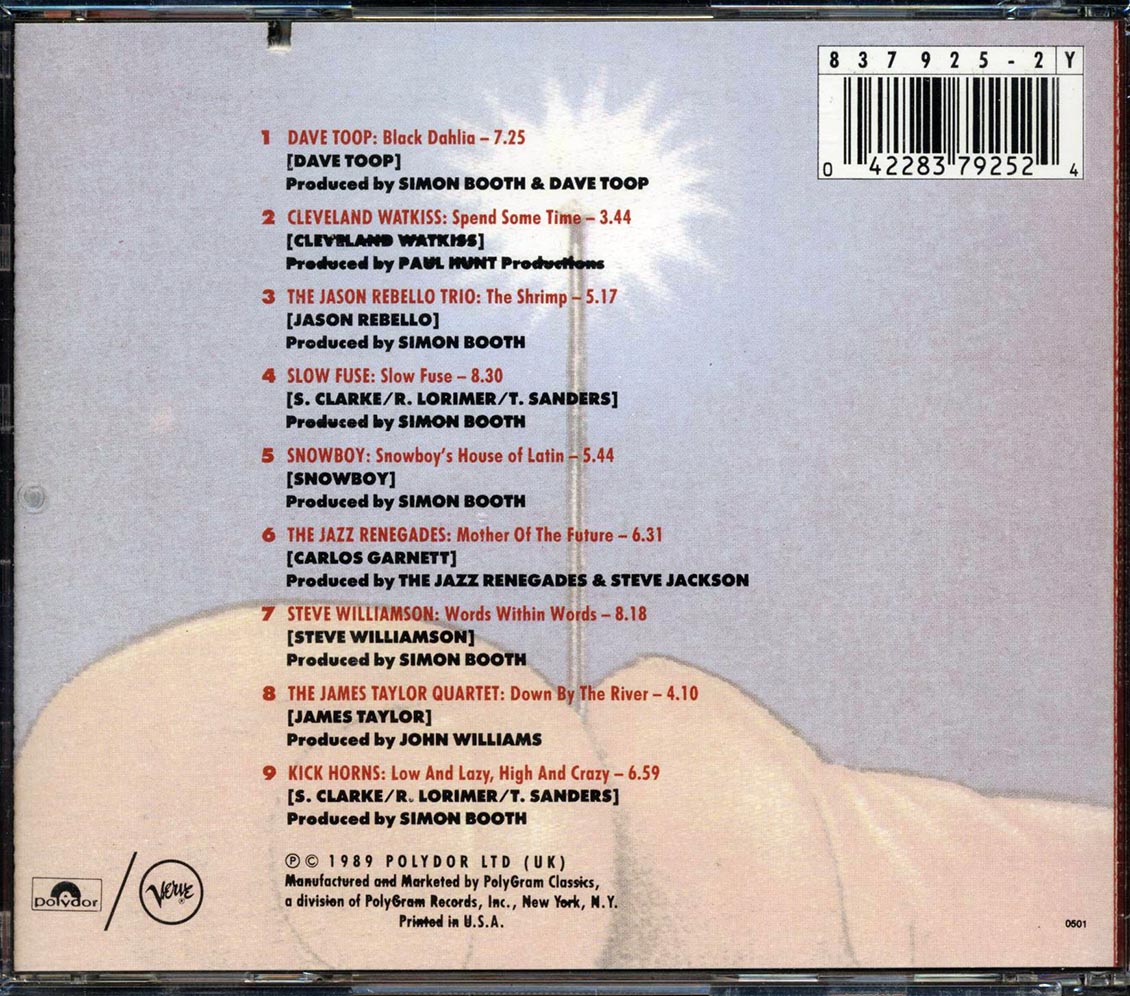 Dave Toop, Cleveland Watkiss, Slow Fuse, Snowboy, Etc. - Freedom Principle: Acid Jazz And Other Illicit Grooves Volume 2 Music CD