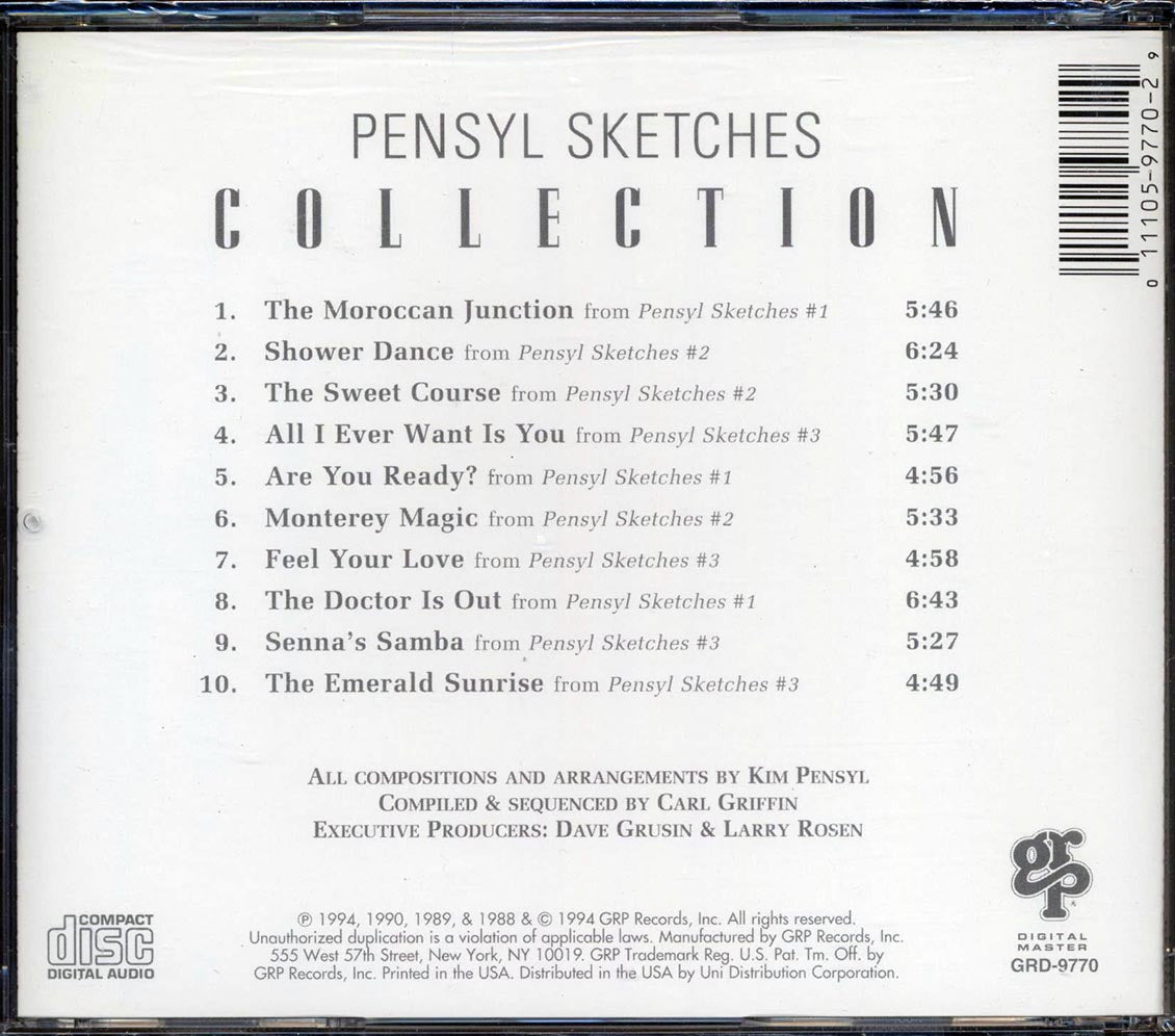 Kim Pensyl - Pensyl Sketches Collection Music CD