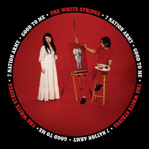 the album cover for The White Stripes - Seven Nation Army [Remastered Vinyl Single]