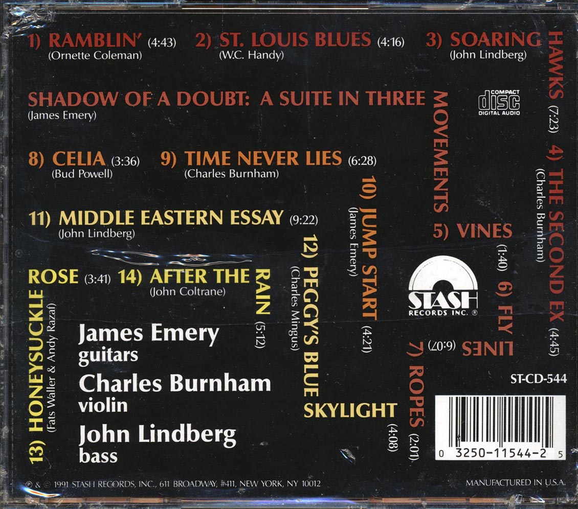 String Trio Of New York - Time Never Lies Music CD