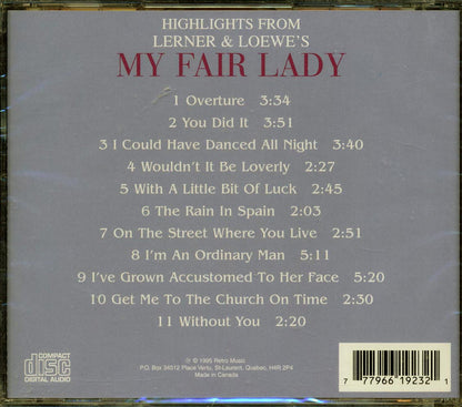 Lerner & Loewe - Highlights From My Fair Lady Music CD