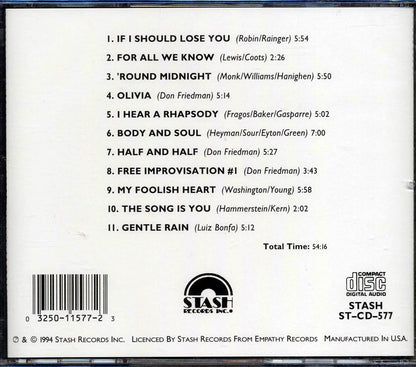 Don Friedman - I Hear A Rhapsody Music CD