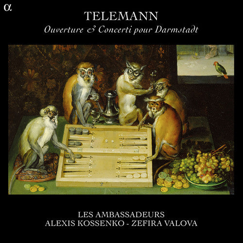 the album cover for G Telemann P / Kossenko / Valova / Les Ambassadeu - Ouverture & Concerti Pour Darmstadt