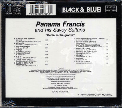Panama Francis & His Savoy Sultans - Gettin' In The Groove Music CD