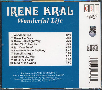 Irene Kral - Wonderful Life Music CD