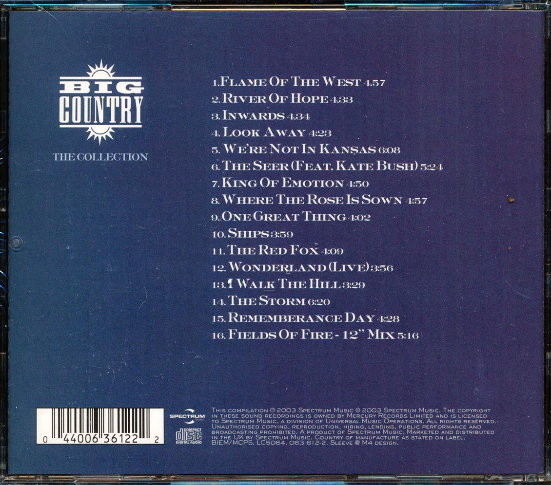 Big Country - The Collection Music CD