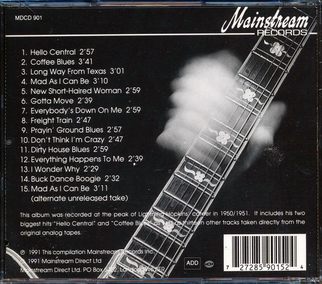 Lightnin' Hopkins - Blues Train (marked/ltd stock) Music CD