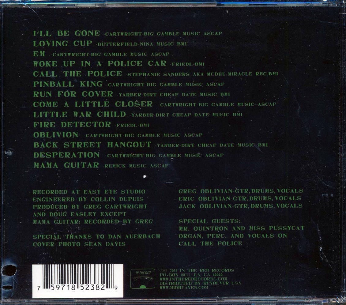 Oblivians - Desperation Music CD