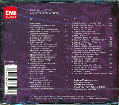 Barbara Hendricks, Gino Quilico, Philharmonia Orchestra, Etc. - Operetta Arias And Duets  (33 tracks) (2xCD) Music CD