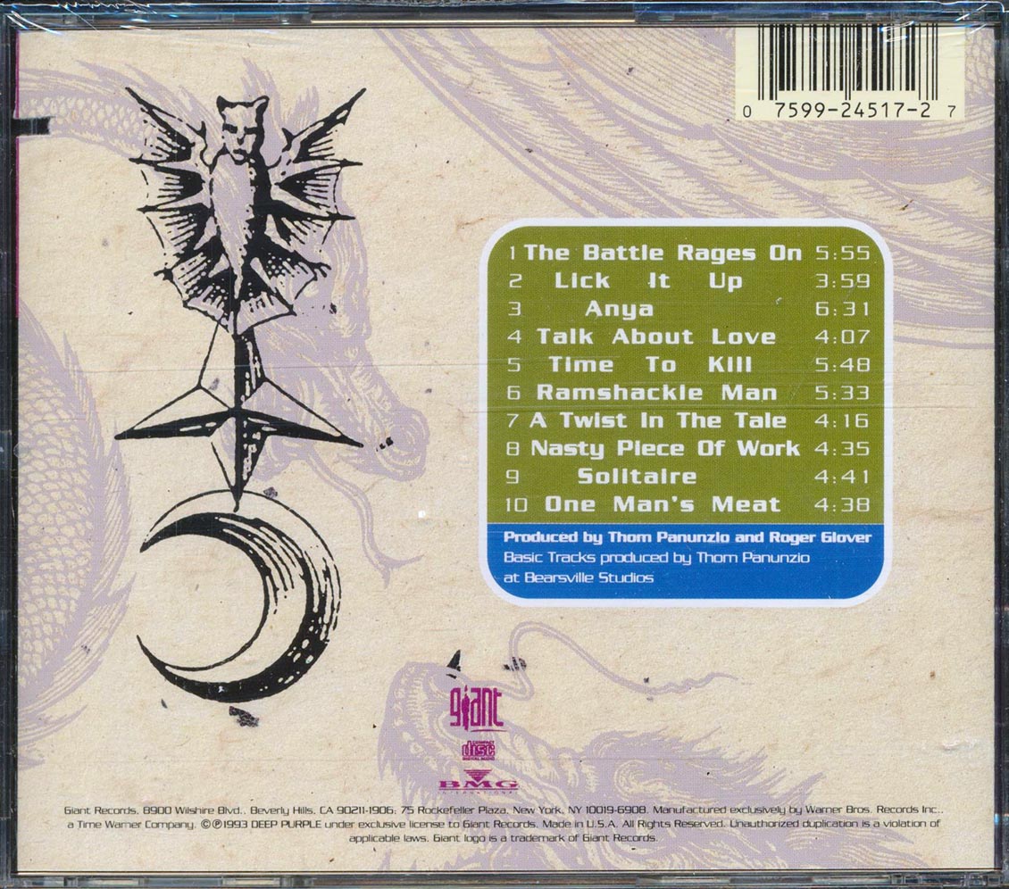 Deep Purple - The Battle Rages On  (marked/ltd stock) Music CD