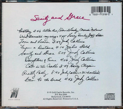Judy Collins  - Sanity And Grace Music CD
