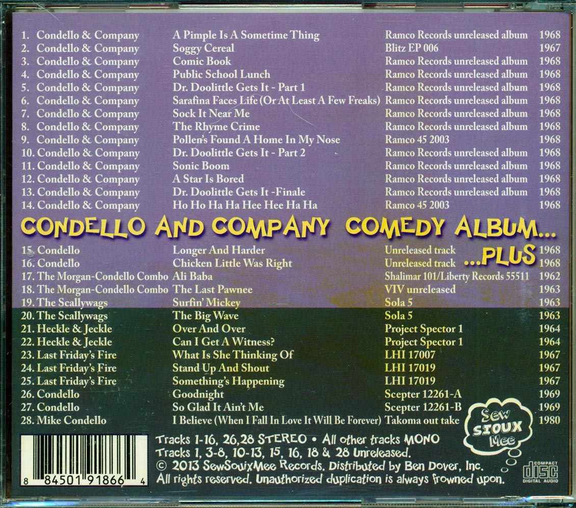 Mike Condello  - Condello And Company Comedy Album Plus Music CD
