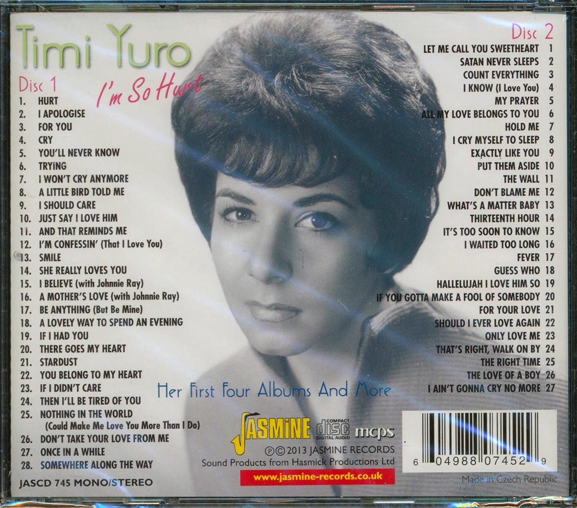 Timi Yuro  - I'm So Hurt (55 tracks) (2xCD) Music CD