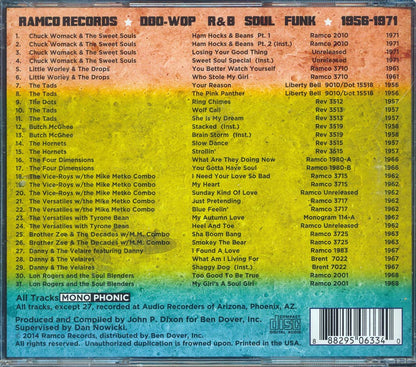 Chuck Womack & The Sweet Souls, Little Worley & The Drops, The Tads, Etc.  - Sha-Boom Bang: Ramco Records 1956-1971 (31 tracks) Music CD