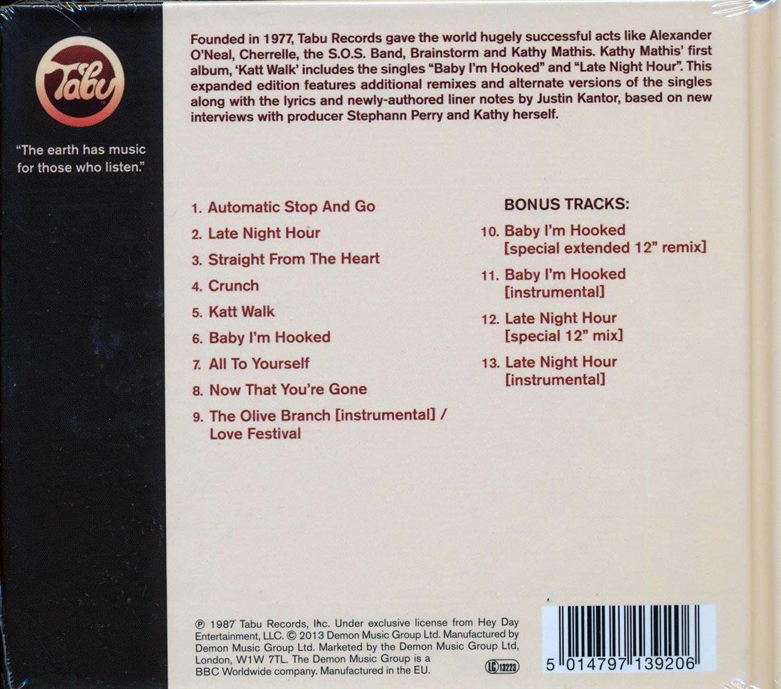 Kathy Mathis  - Katt Walk (casebound set) Music CD