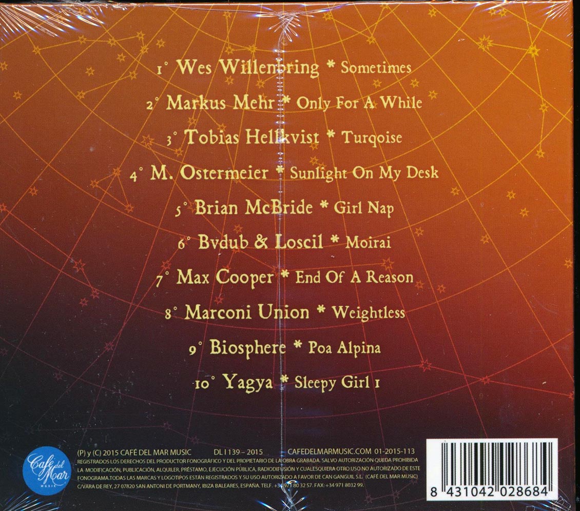 Wes Willenbring, Markus Mehr, Tobias Hellkvist, Etc. - Cafe Del Mar SunScapes Music CD