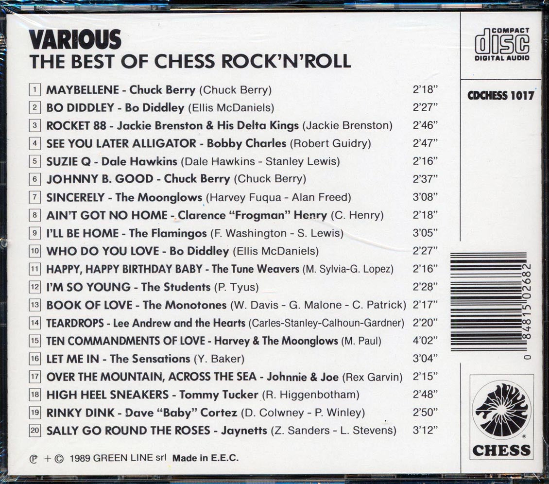 Chuck Berry, Dale Hawkins, Bo Diddley, Etc. - The Best Of Chess Rock 'N' Roll Music CD